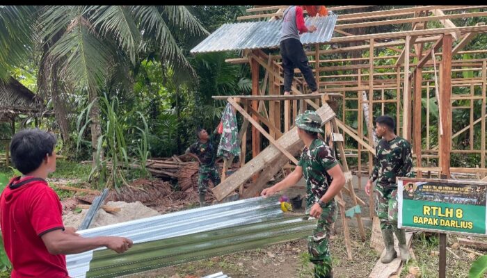 Satgas Karya Bakti TNI AD Percepat Renovasi RTLH di Mentawai