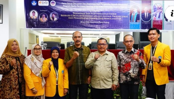 UNP Perkuat UMKM Berbasis Circular Economy Melalui FGD dan Diseminasi Hasil Pengabdian