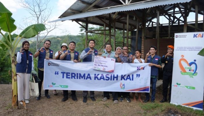 KAI Salurkan JSL Untuk Pemberdayaan dan Pendidikan di Sawahlunto