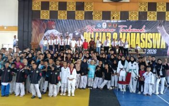 Open Kejuaraan Taekwondo Pelajar dan Mahasiswa Road To Porprov 2026 Resmi Dibuka