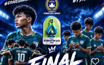 PSTS Tabing Juara Piala Soeratin Sumbar U-13 2026, Tumbangkan Tiku Putra FC Agam 6-1