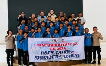 Fadly Amran Suport PSTS Tabing KU-13 Wakili Sumbar di Piala Soeratin U-13